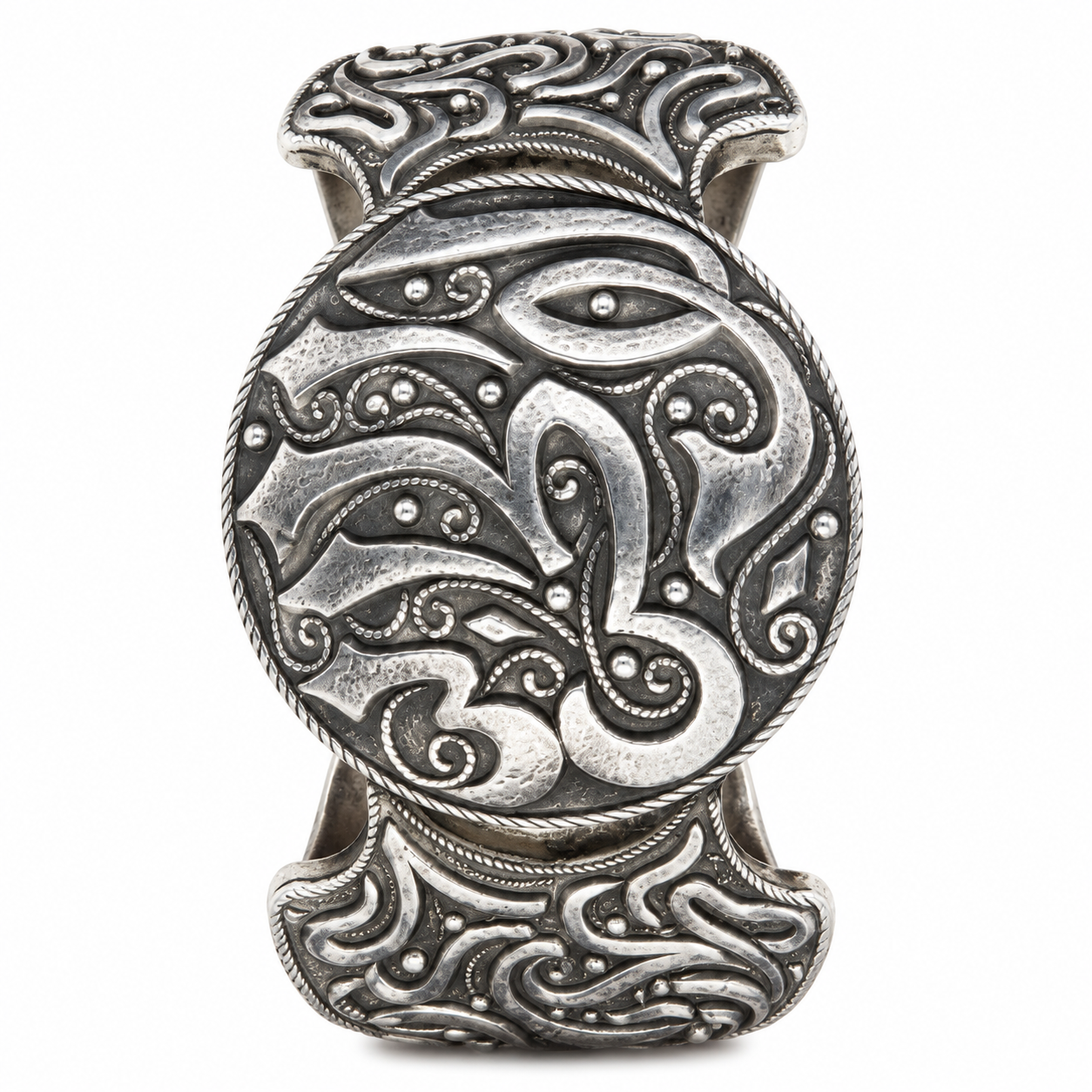 Berber ancien Algérie Silver Filigree Bracelet Manchette Design