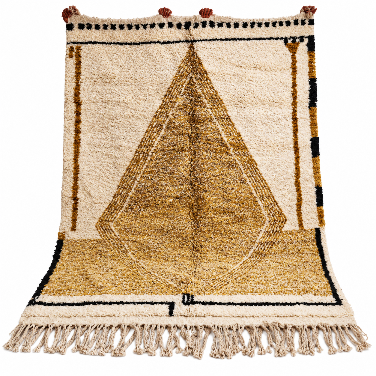 Berber Beni Ourain Handmade Wool Rug for Living Room Decor