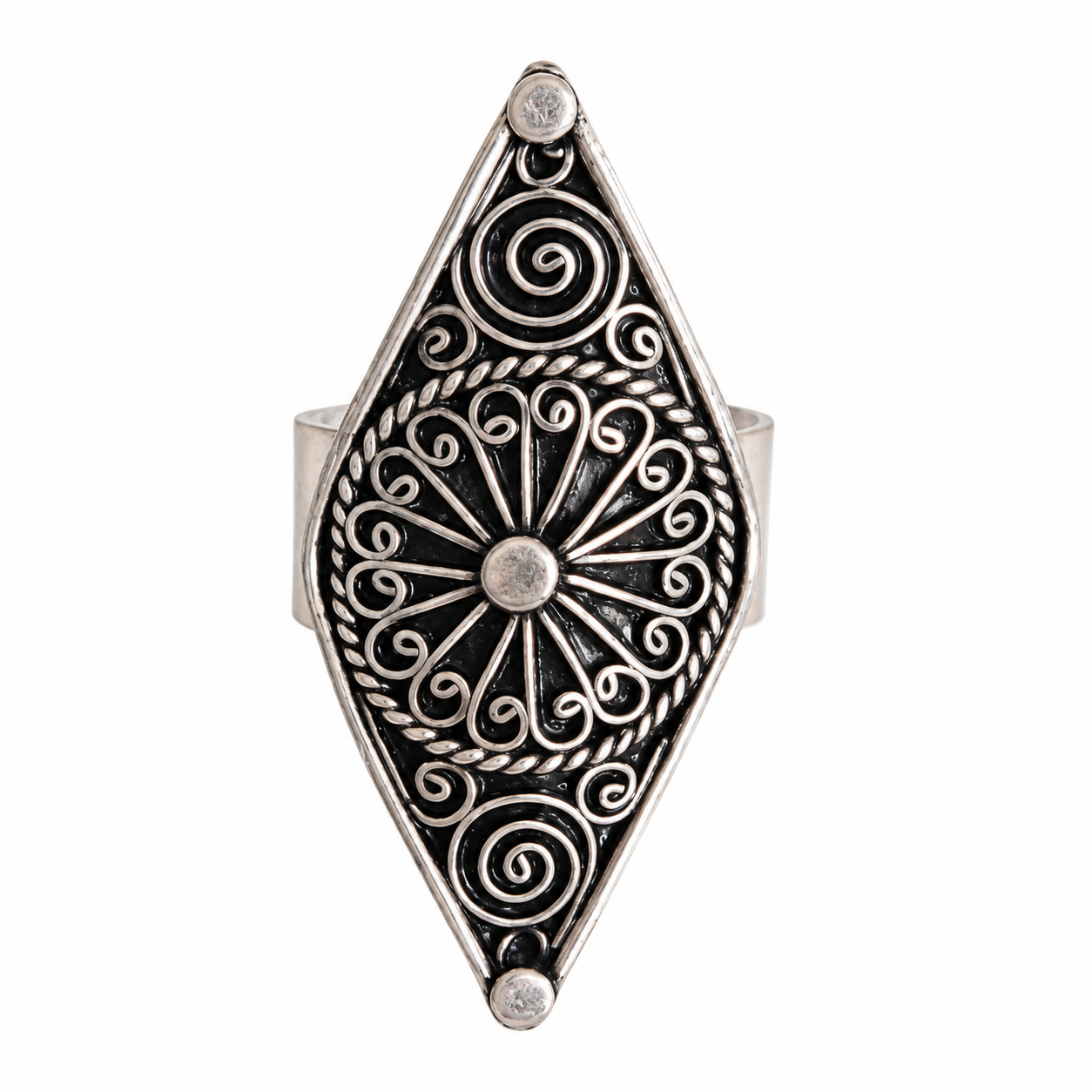 Berber Hand Made Sterling Silver 925 Ring Size 9.5