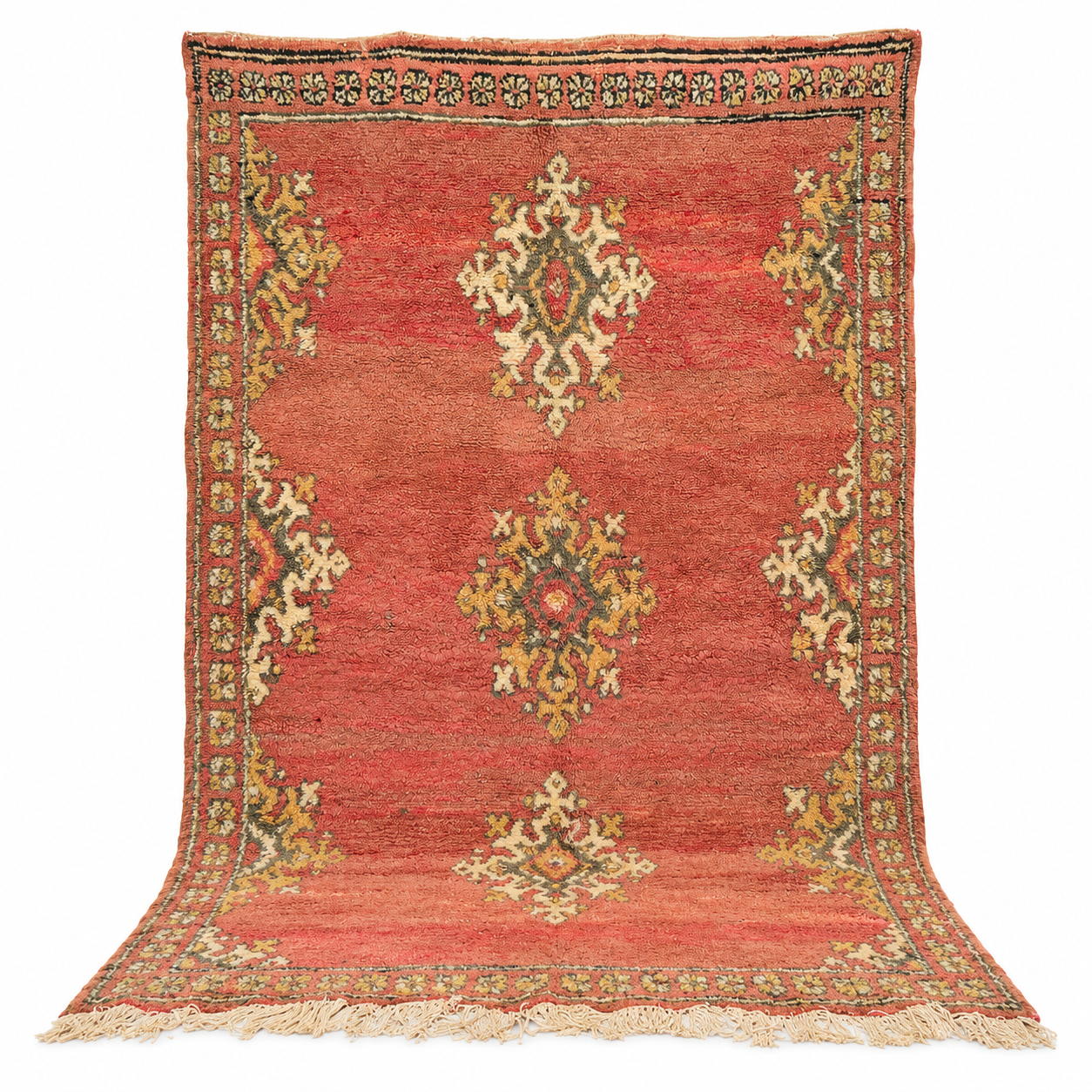 Berber Handmade Azilal Wool Rug Large Handknotted Area Rug