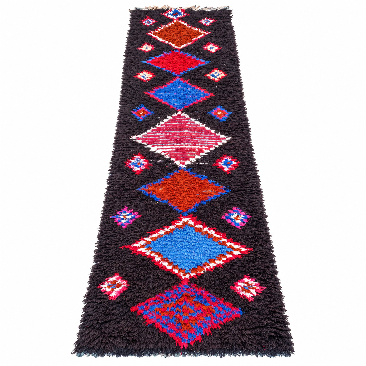 Berber Handmade Cotton Runner Rug Vintage Bohemian Area Rugs