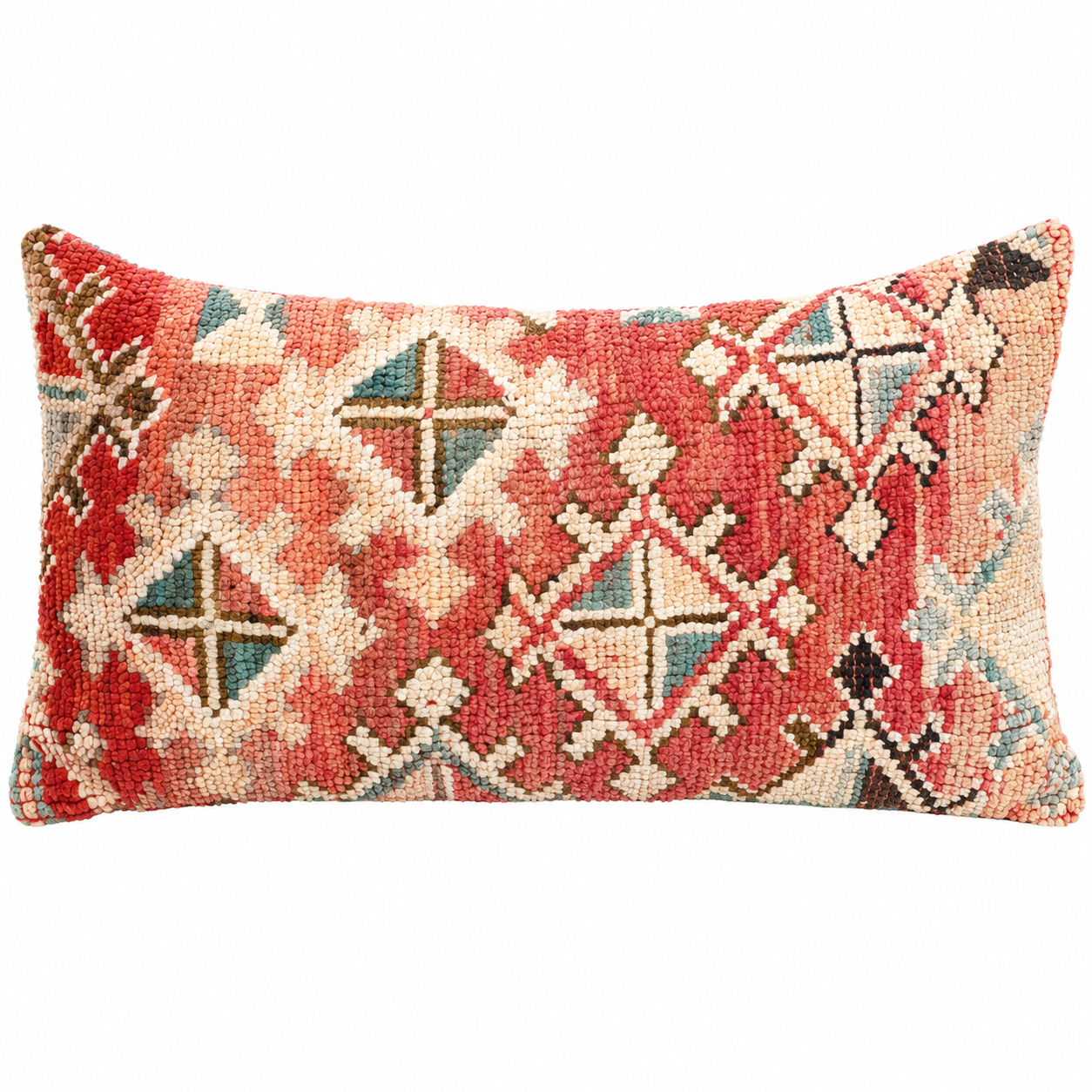 Berber Handmade Vintage Wool Pillow Cover Tribal Cushion Accent