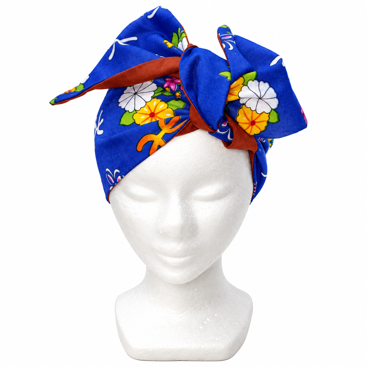 Berber Headband with Colorful Amazigh Textile Hair Design