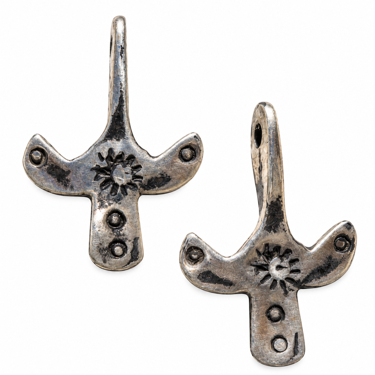 Berber Silver PENDANTS Necklace with Pomegranate Floral Motif