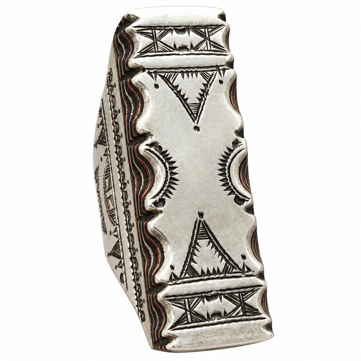 Berber Silver Ring with Amazigh Design Size 10