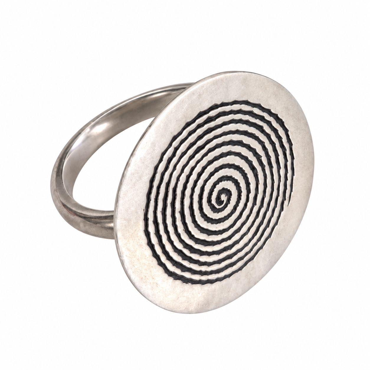 Berber Spiral of Life Sterling Silver Ring Hand Made Design