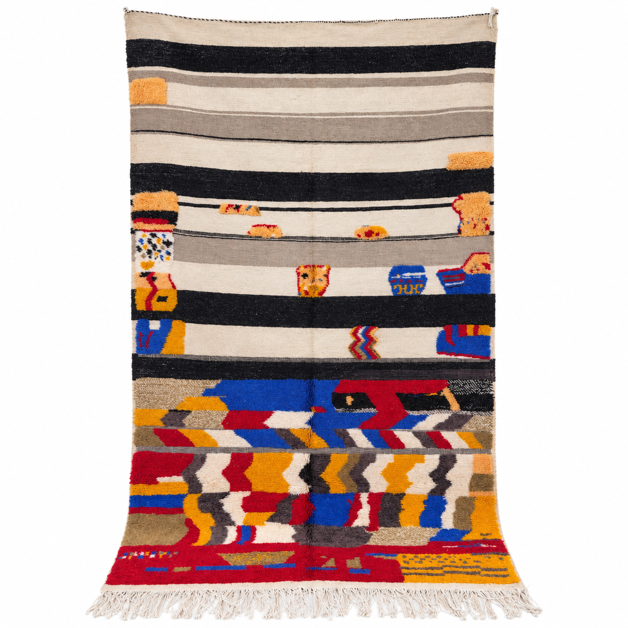 Berber Taznakht Handmade Wool Rug with Amazigh Geometric Designs