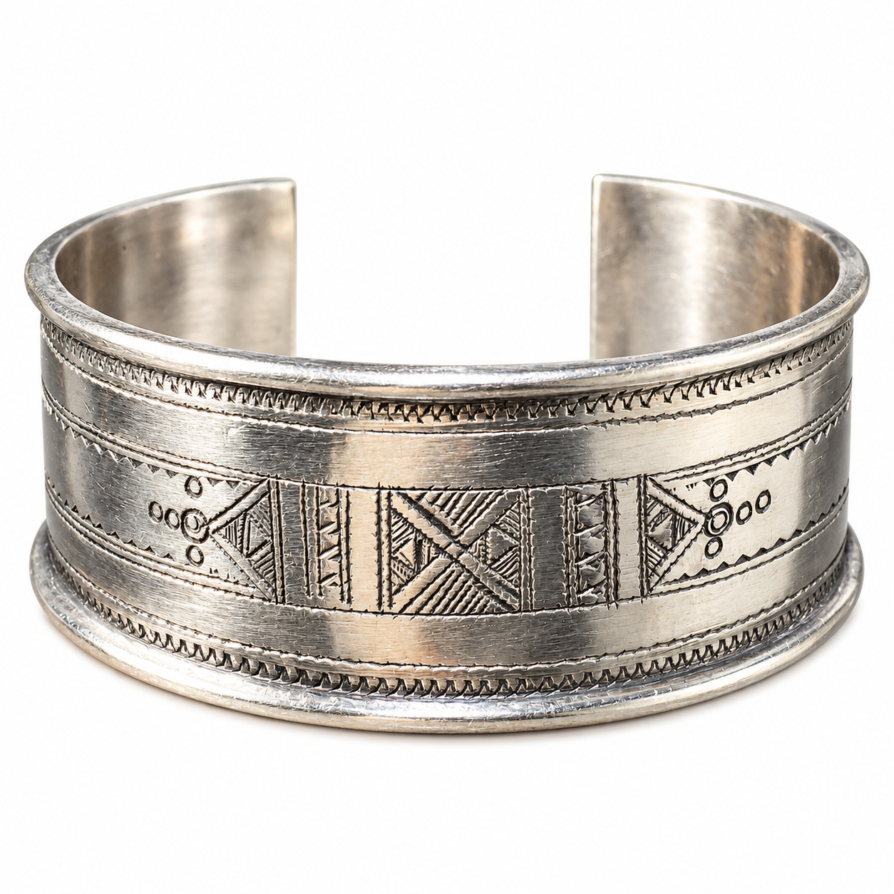 Berber Tuareg Adryze Tenere Handmade Engraved Metal Bracelet