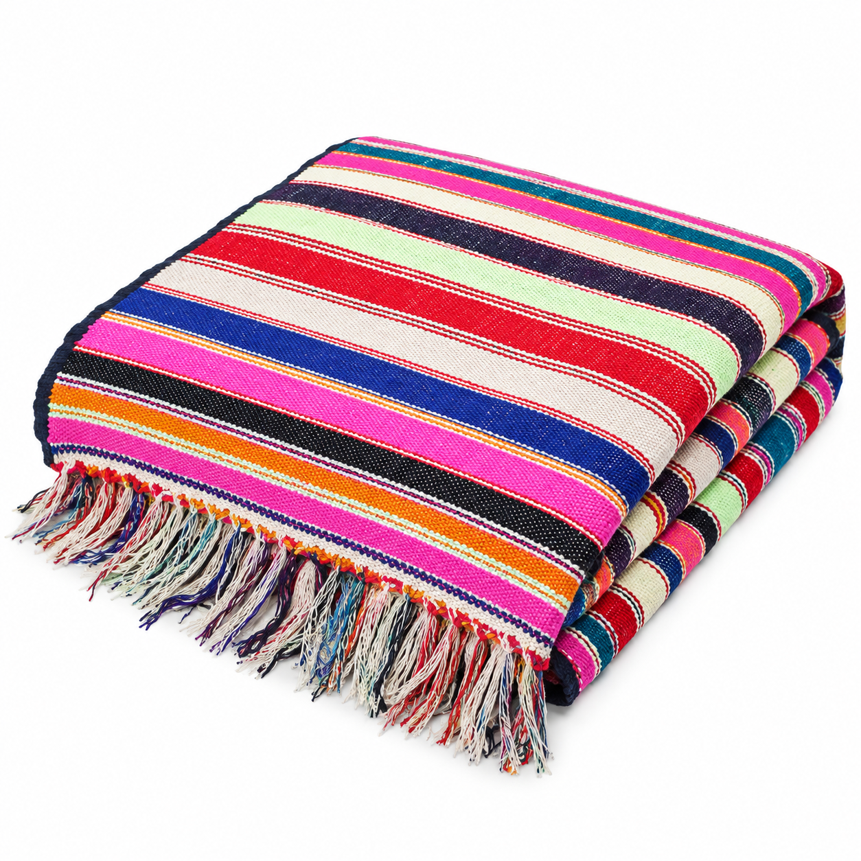 Berber Vintage Handwoven Multicolored Blanket SIZE 3.40 cm 1.38 cm