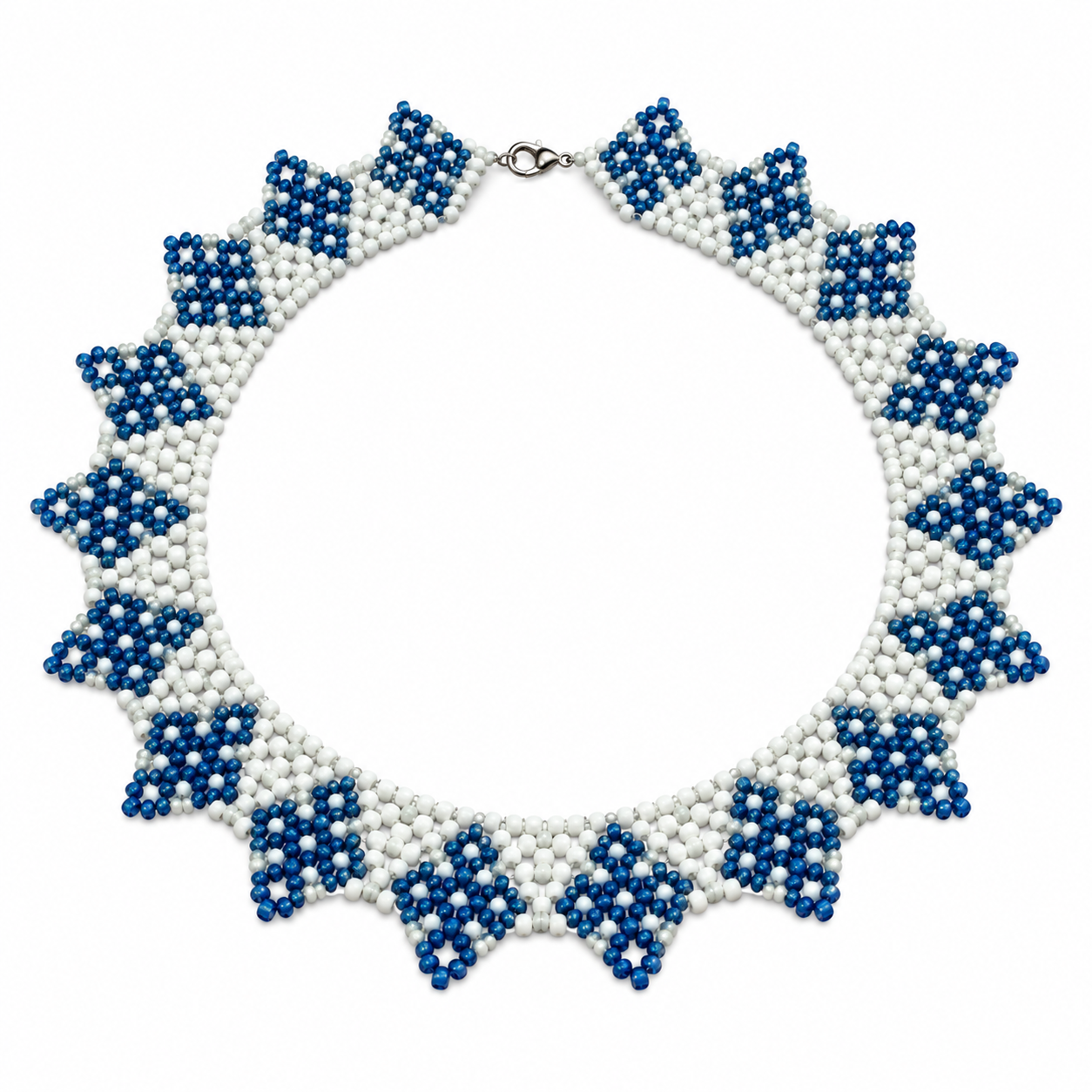 Handmade Amazigh Berber Beaded Necklace Artisan Statement Jewelry
