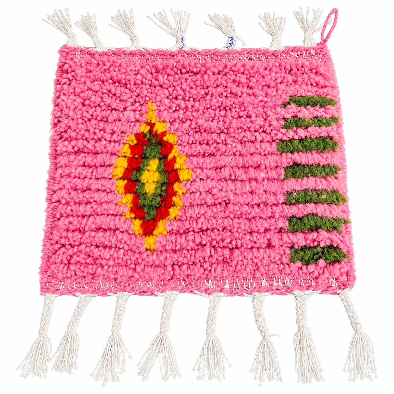 Handmade Berber Mini Wool Rug for Desk Decor