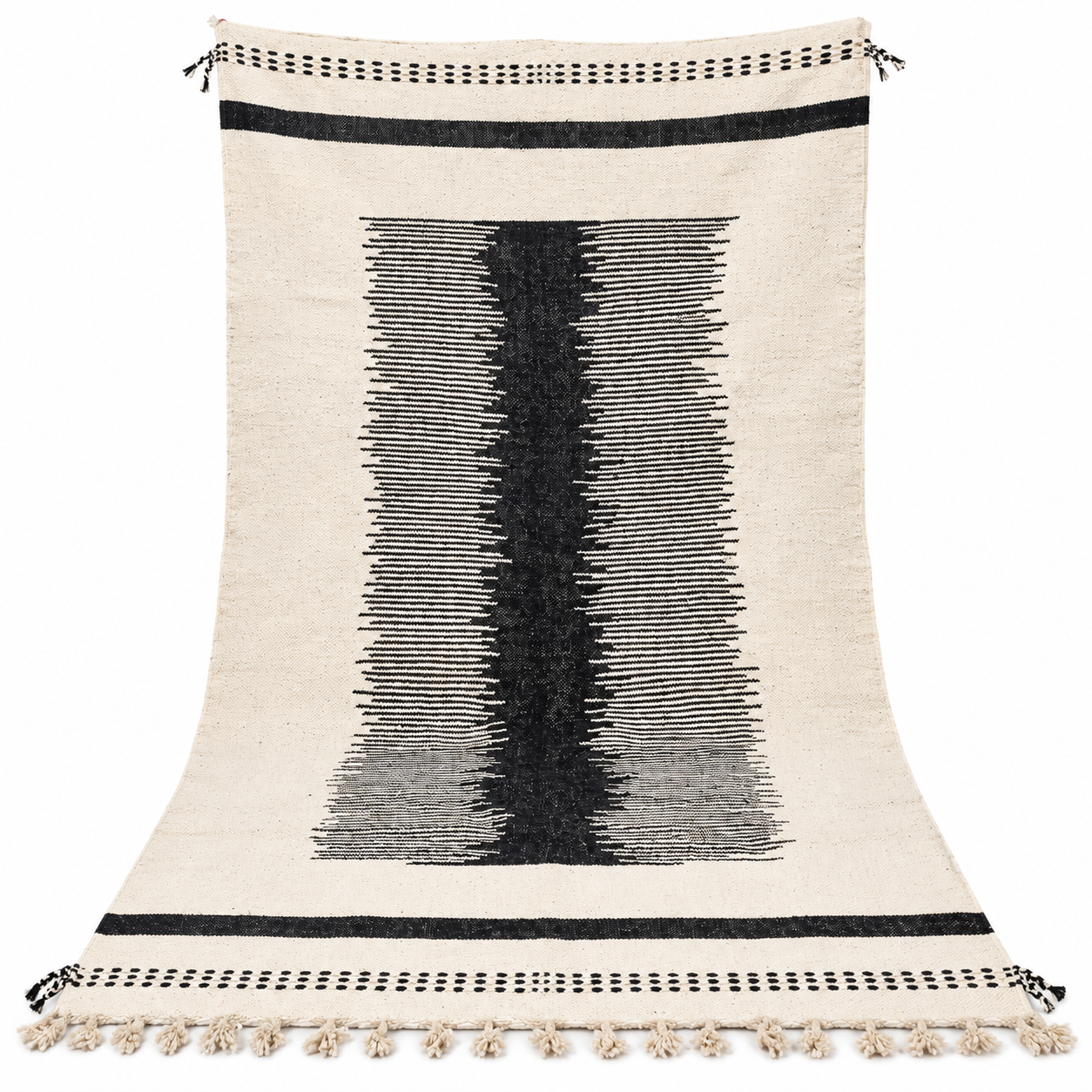 Handwoven Berber Boujaad Rug know that Geometric Kilim