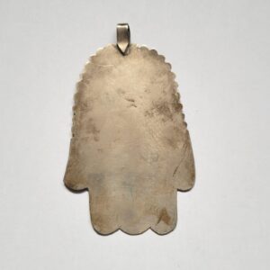Amazigh Ancienne Hamsa Khamssa Tifinagh Motifs Silver Necklace