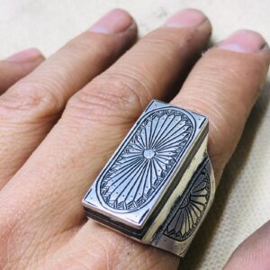 Berber Tuareg Sterling Silver Amazigh Engraved Traditional Jewelry Ring