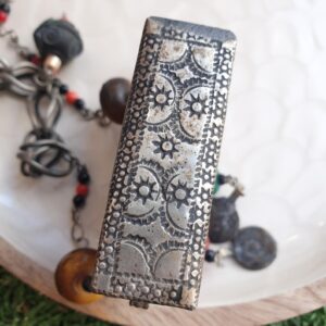 Berber Vintage Maroc Engraved Quran Box Pendant Necklace