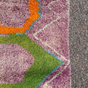 Amazigh Berber Colorful Abstract Tribal Area Rug Handmade Carpet