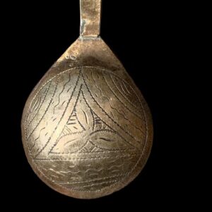 Amazigh Berber Teardrop Pendant Hand Engraved Vintage Necklace
