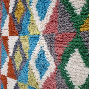 Berber Beni Ourain Handmade Wool Rug With Amazigh Patterns