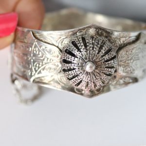 Berber Tuareg Vintage Argenté Silver-Tone Camel Cuff Bracelet