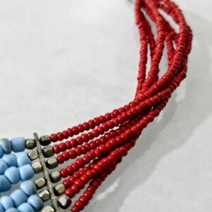 Vintage Berber Amazigh Multi Strand Seed Bead Heritage Necklace