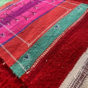 Berber Amazigh Akhnif Kilim Rug Handwoven Wool Flat Weave