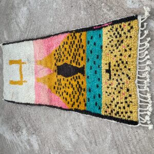 Amazigh Bold Modern Patterns Vibrant Colors Berber Runner Rug
