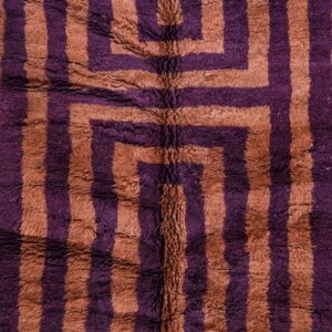 Amazigh Berber Hand-Knotted Wool Area Rug Terra Earthy Tones