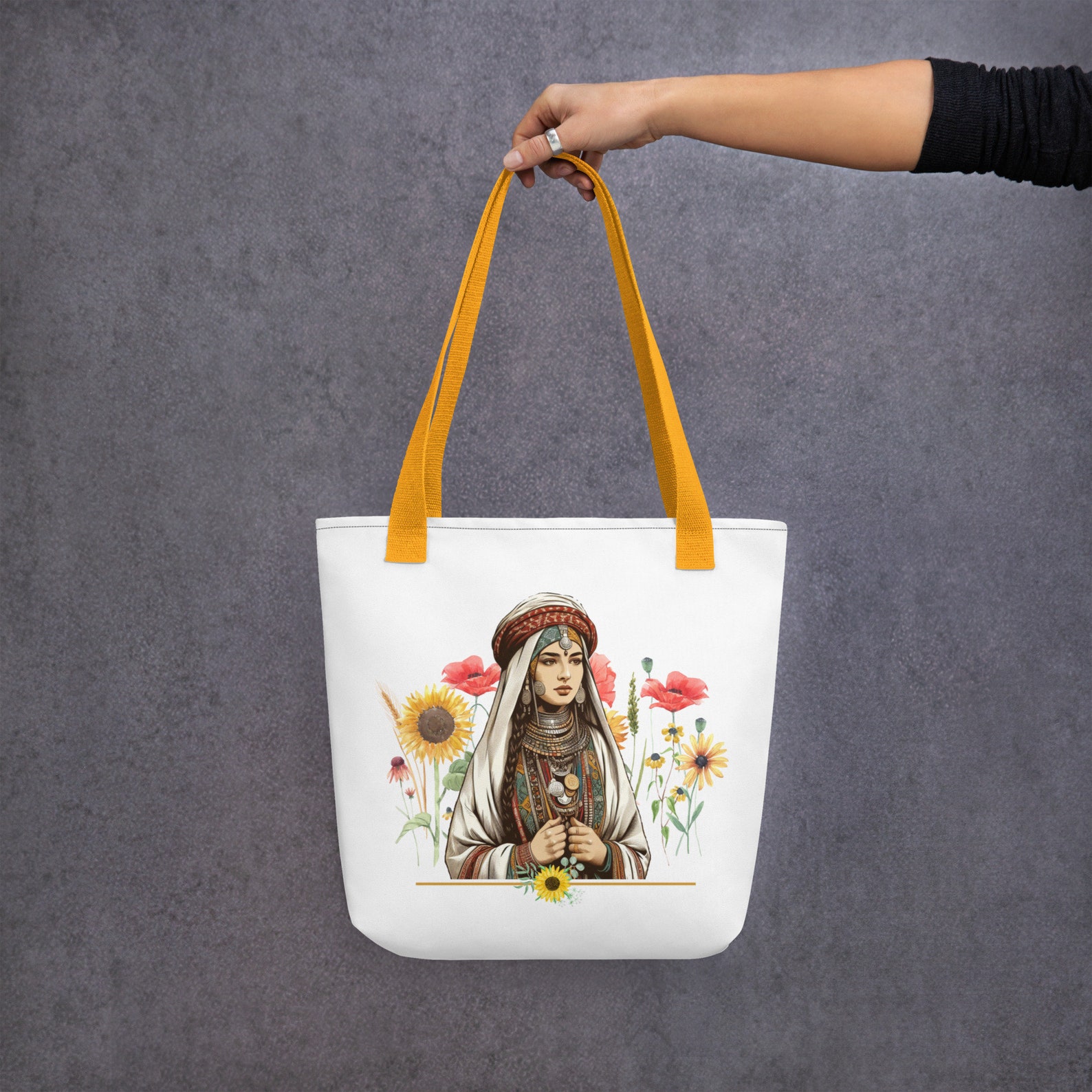Amazigh Berber Kabyle Tifinagh Motifs Design Tote Bag