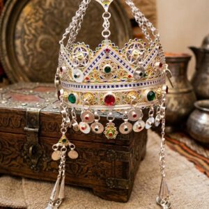 Amazigh Tawnza Berber Sterling Silver Bridal Crown Headband
