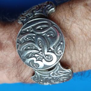 Berber ancien Algérie Silver Filigree Bracelet Manchette Design