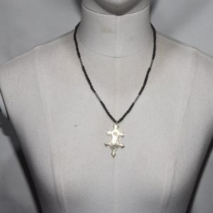 Berber Tuareg Silver Cross Necklace with Traditional Jewelry Design