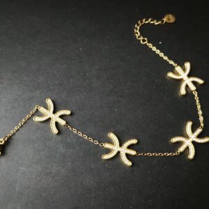 Amazigh Yaz Tifinagh Gold Bracelet with Symbol Charms
