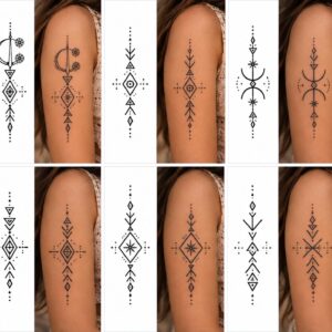 Amazigh Tazerzit Tattoo Designs Digital Download Bundle with 114 Symbols