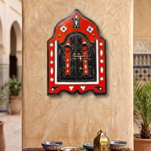 Amazigh Berber Arched Mirror Decorative Artisan Wall Art