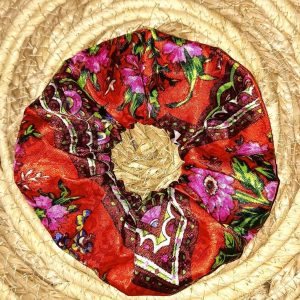 Berber Chouchou Scrunchie with Kabyle Satin Hair Accessory Design