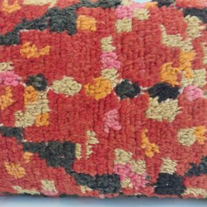 Aït Bou Ichaouen Berber Handmade Wool Pillow with Geometric Design