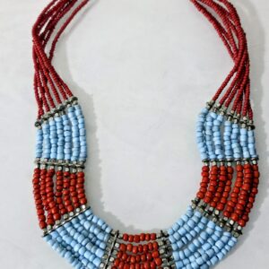 Vintage Berber Amazigh Multi Strand Seed Bead Heritage Necklace