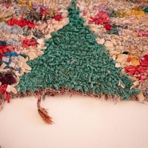 Berber Amazigh Handwoven Colorful Eco-Friendly Runner Rug Tribal Art
