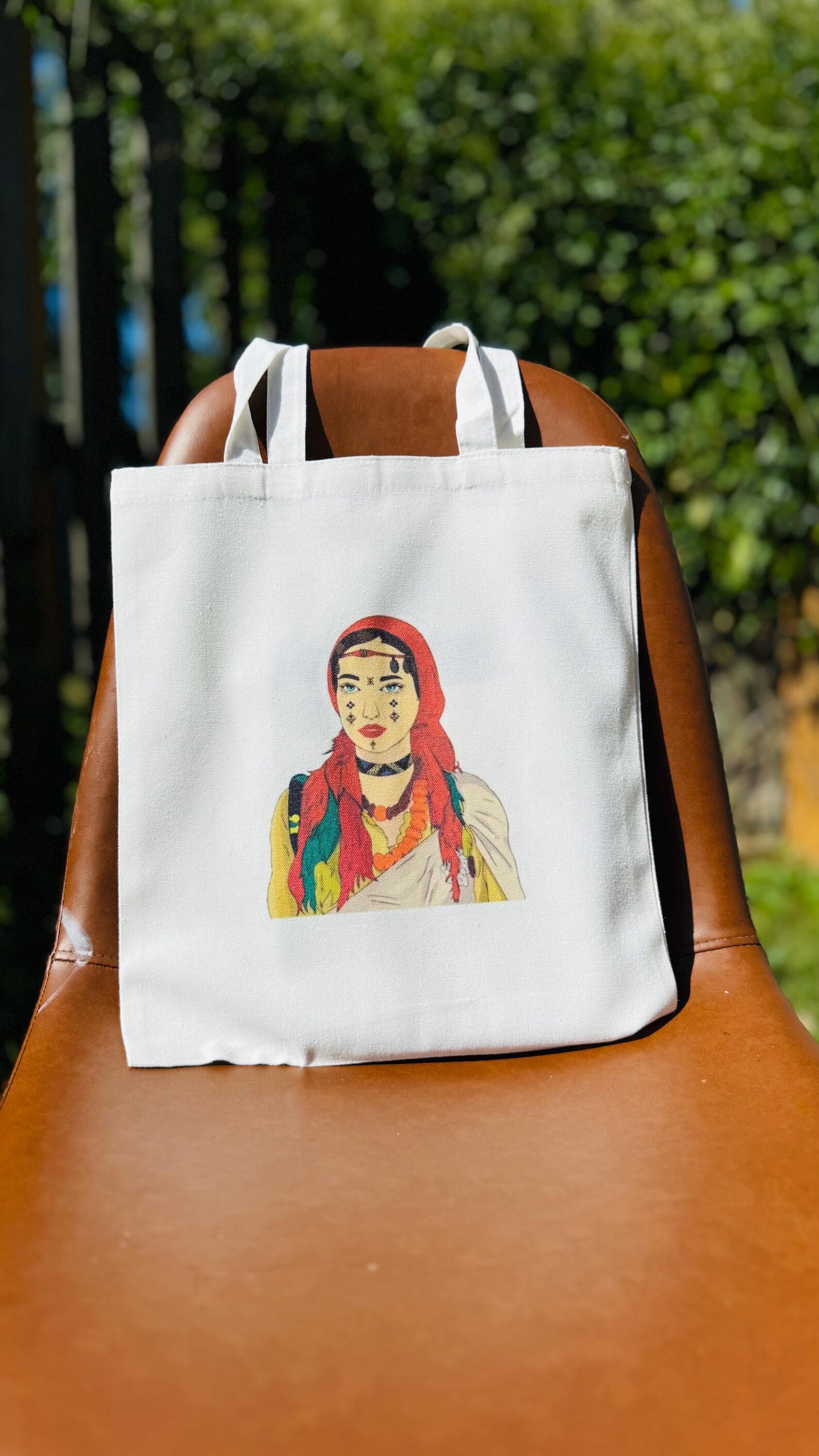 Amazigh Tote Bag with Traditional Identity Inspired Designs