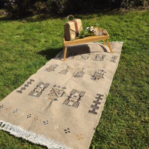 Amazigh Handwoven Natural Wool Berber Rug Timeless Home Decor