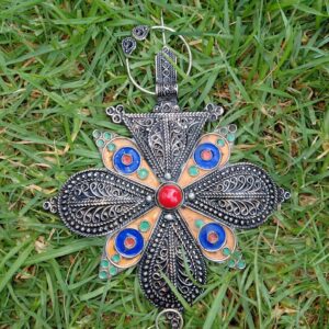 Amazigh Berber Handmade Khlala Fibula Traditional Decorative Brooch