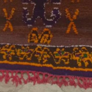 Amazigh Colorful Berber Atlas Wool Rug for Home Decor