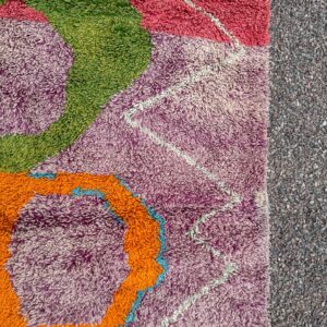 Amazigh Berber Colorful Abstract Tribal Area Rug Handmade Carpet