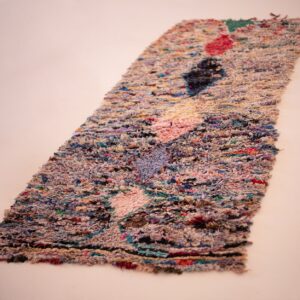Berber Amazigh Handwoven Colorful Eco-Friendly Runner Rug Tribal Art