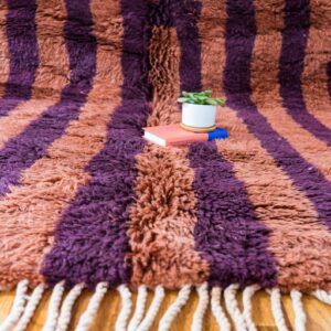 Amazigh Berber Hand-Knotted Wool Area Rug Terra Earthy Tones
