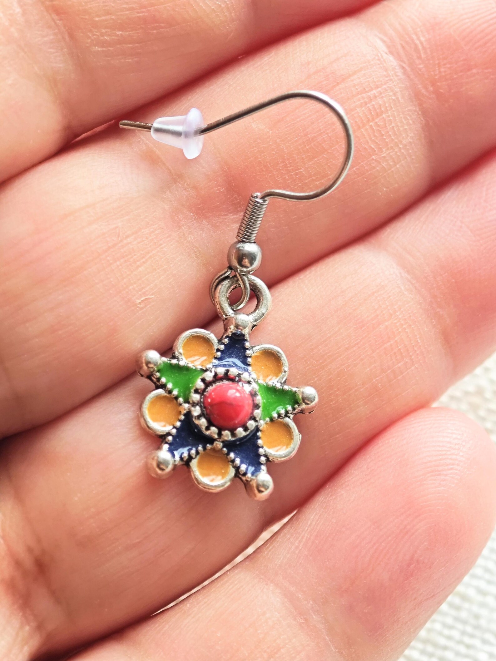 Amazigh Kabyle Berber Kabyles Earrings Set with Three Paires