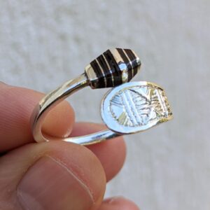 Berber Tuareg Sterling Silver Adjustable Hand Engraved Ring