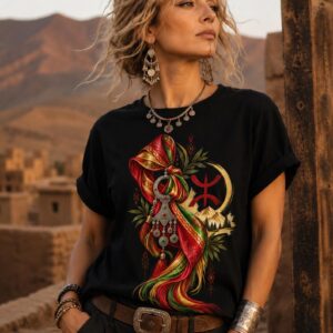 Amazigh Berber Yaz North African Digital T-Shirt Design PNG