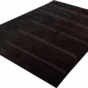 Berber Handloom Wool Rug Dark Walnut Brown Modern Decor Carpet