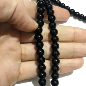 Berber Tuareg Amazigh Beaded Onex Necklace with Color Silver Details